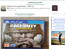 Tablet Screenshot of lampshouse.net